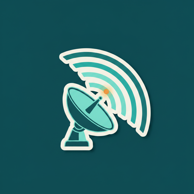 Radar dish sticker